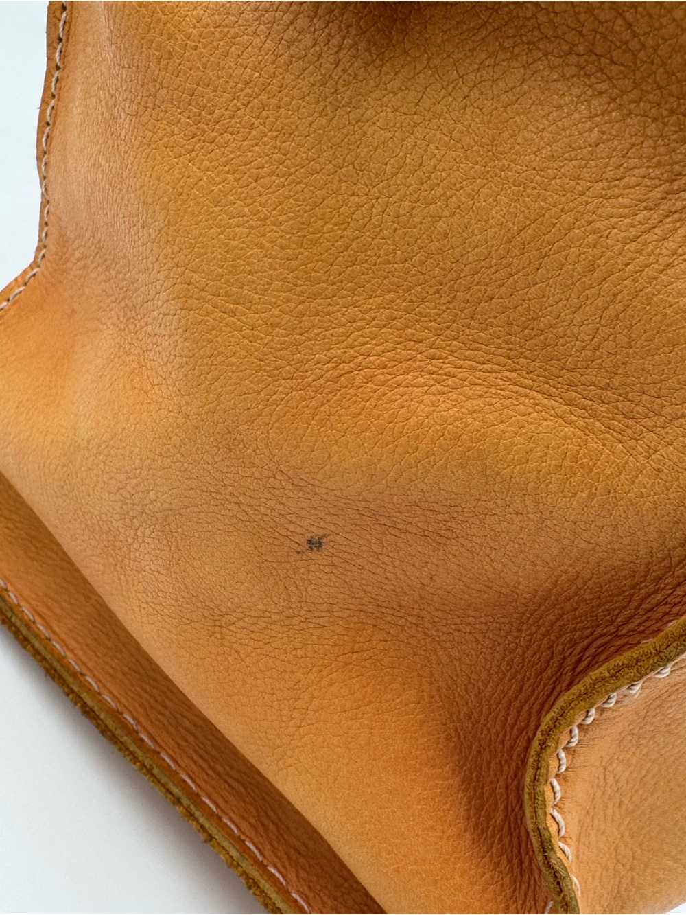 Arcadia Chestnut Leather Satchel Handbag - Picture 6 of 16